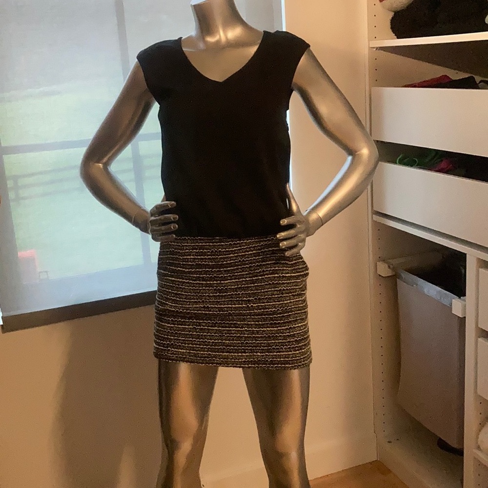 Black ColorBlock™️ mini dress with pockets